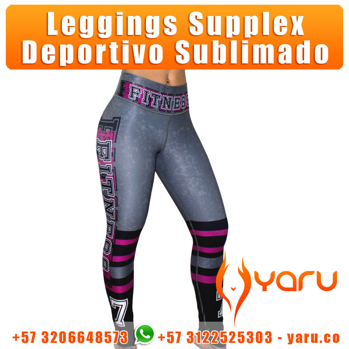 YARU leggings supplex fabrica ropa deportiva cali